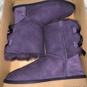 Purple Bailey Bow II Uggs